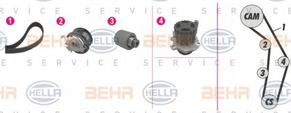 BEHR HELLA SERVICE 8MP 376 810-841