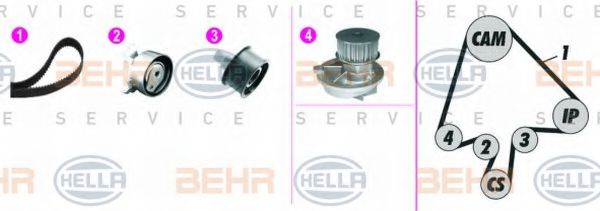 BEHR HELLA SERVICE 8MP 376 815-851