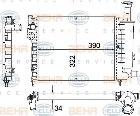 BEHR HELLA SERVICE 8MK 376 901-121