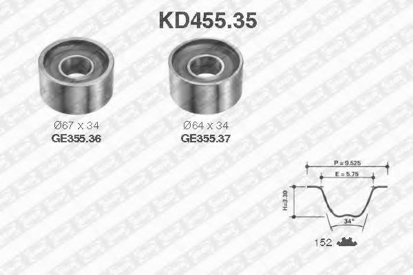 SNR KD455.35