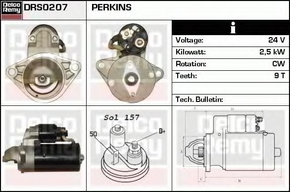 DELCO REMY DRS0207