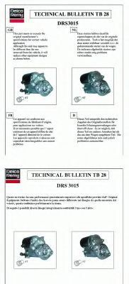 DELCO REMY DRS3015