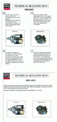 DELCO REMY DRS4051