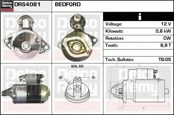 DELCO REMY DRS4081