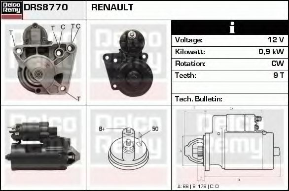 DELCO REMY DRS8770