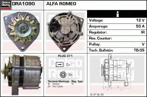 DELCO REMY DRA1090