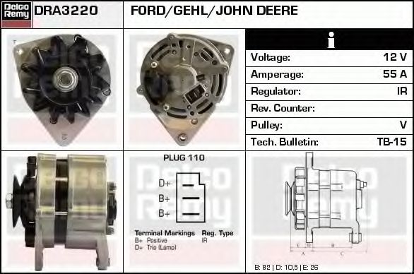 DELCO REMY DRA3220