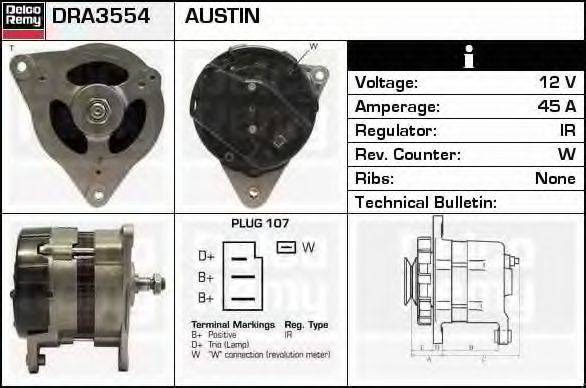 DELCO REMY DRA3554