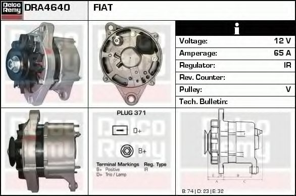 DELCO REMY DRA4640