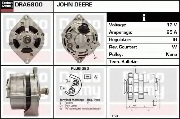 DELCO REMY DRA6800