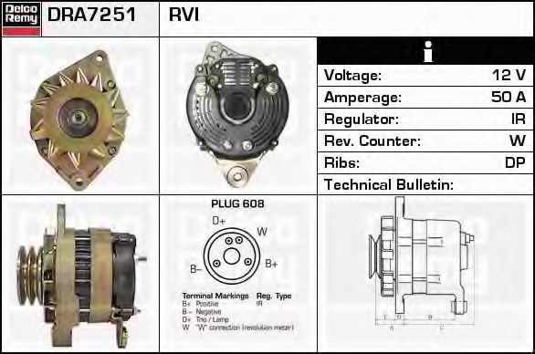 DELCO REMY DRA7251