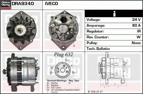 DELCO REMY DRA9340