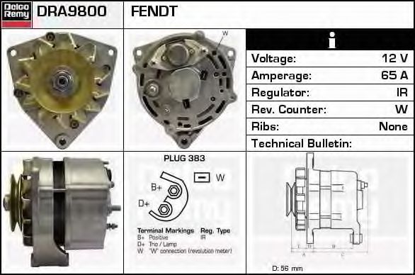 DELCO REMY DRA9800