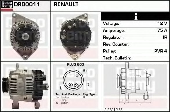 DELCO REMY DRB0011