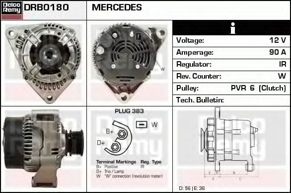 DELCO REMY DRB0180