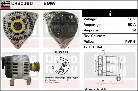 DELCO REMY DRB0380