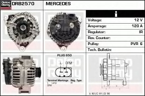 DELCO REMY DRB2570