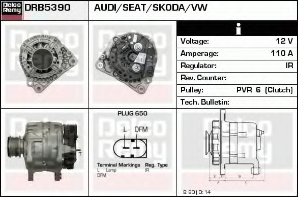 DELCO REMY DRB5390