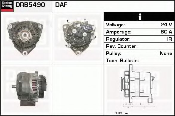 DELCO REMY DRB5490