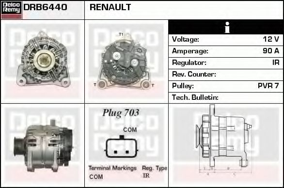 DELCO REMY DRB6440