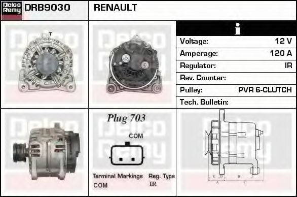 DELCO REMY DRB9030