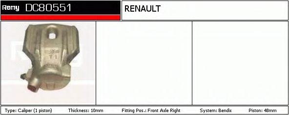 DELCO REMY DC80551