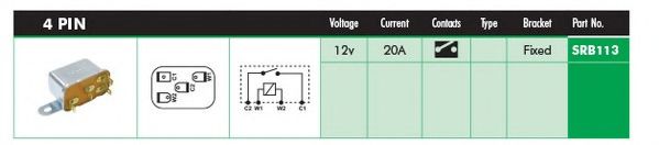 LUCAS ELECTRICAL SRB113