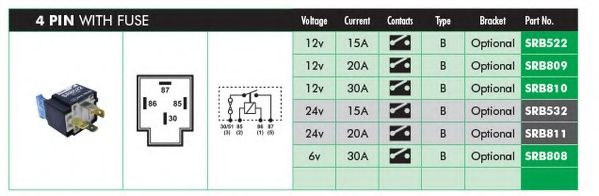 LUCAS ELECTRICAL SRB808