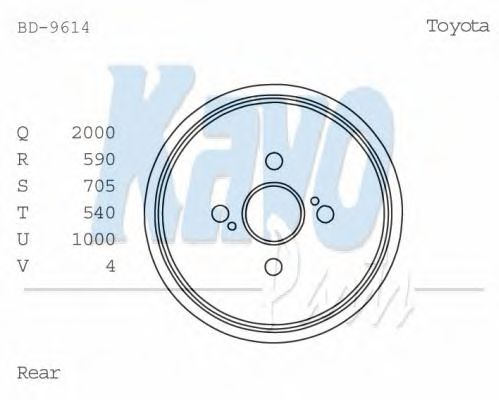 KAVO PARTS BD-9614