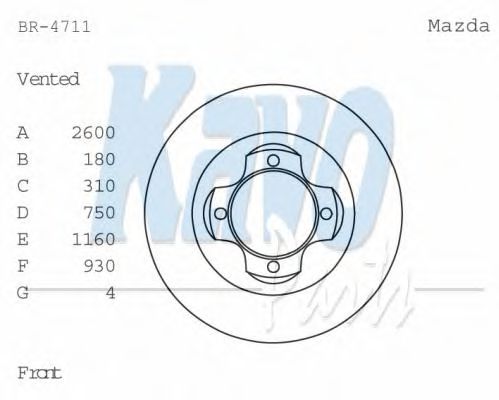 KAVO PARTS BR-4711