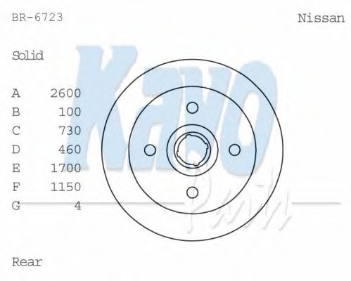 KAVO PARTS BR-6723