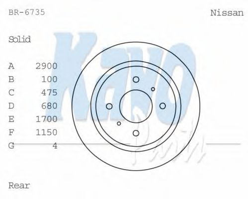 KAVO PARTS BR-6735