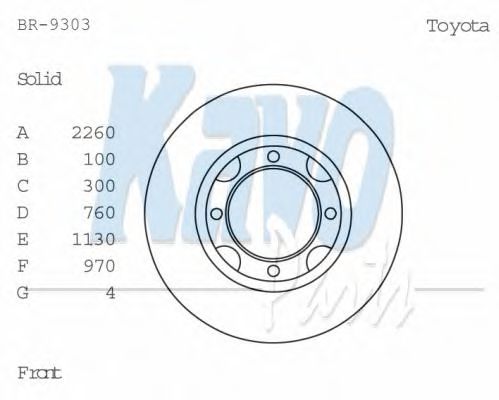 KAVO PARTS BR-9303