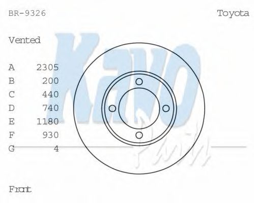 KAVO PARTS BR-9326