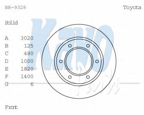 KAVO PARTS BR-9328