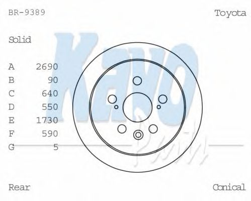 KAVO PARTS BR-9389