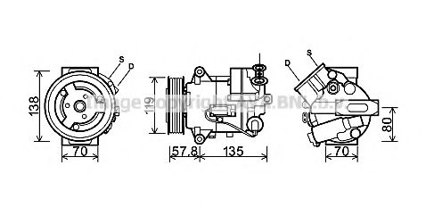 AVA QUALITY COOLING OLAK496