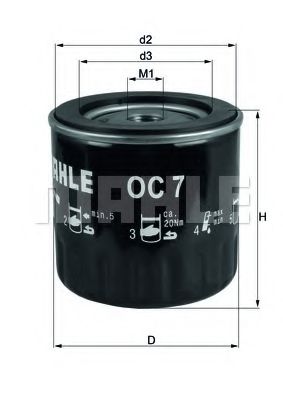 MAHLE ORIGINAL OC 7