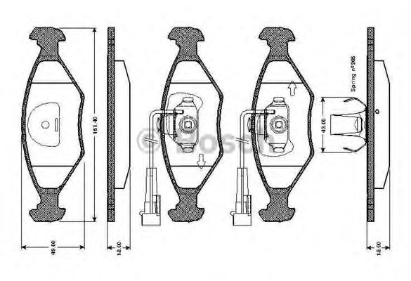 BOSCH 0 986 TB2 157