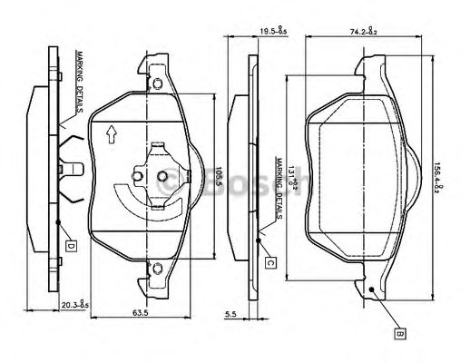 BOSCH 0 986 TB2 214