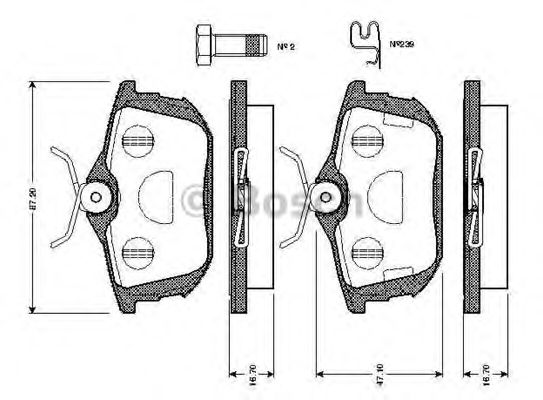 BOSCH 0 986 TB2 299