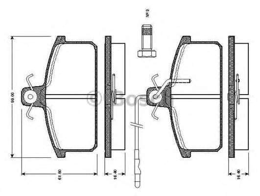 BOSCH 0 986 TB2 501