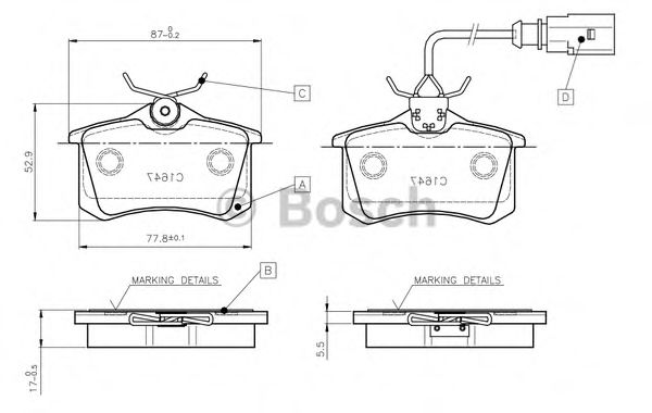 BOSCH 0 986 TB2 592