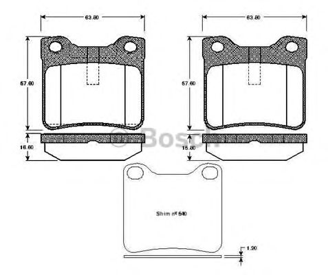 BOSCH 0 986 TB2 176