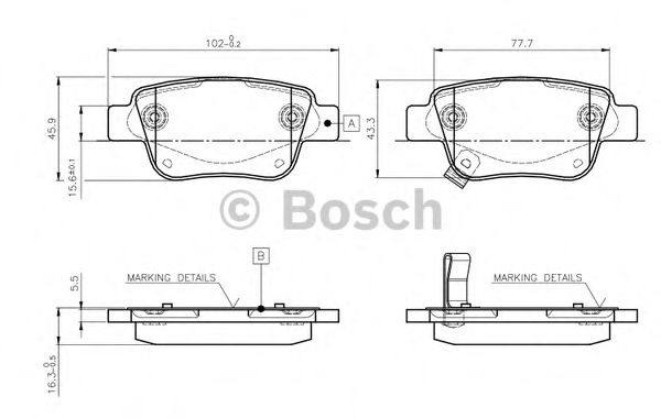 BOSCH 0 986 TB2 464