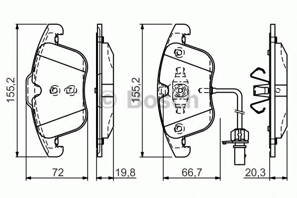 BOSCH 0 986 TB3 164