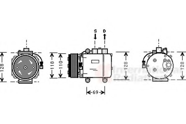 VAN WEZEL 1800K045