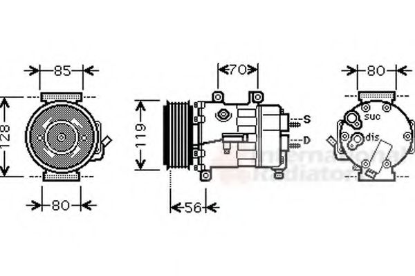 VAN WEZEL 0900K250