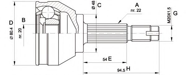 OPEN PARTS CVJ5002.10