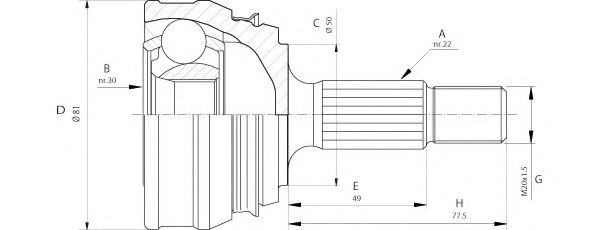 OPEN PARTS CVJ5005.10